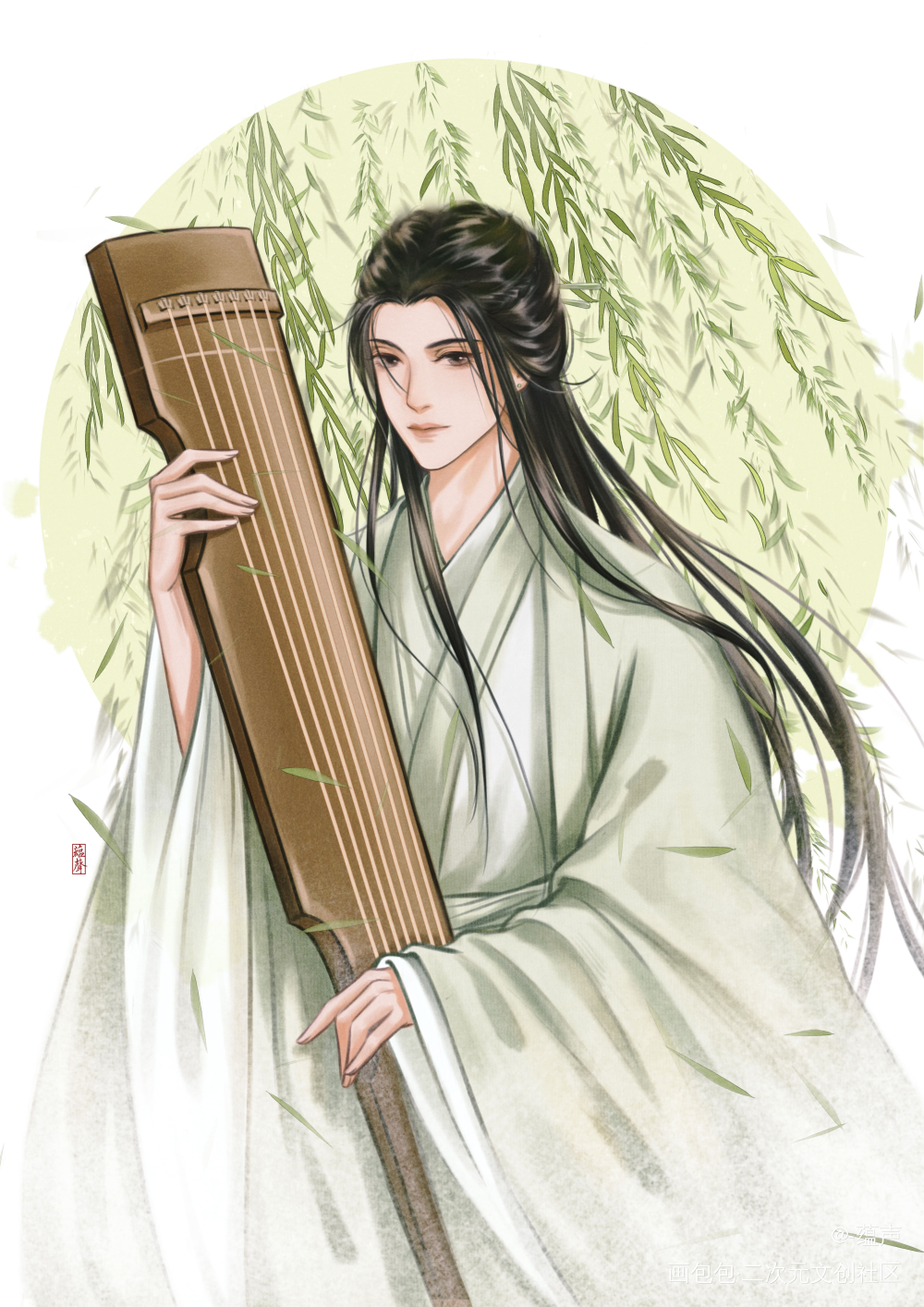 愿盛世太平安康,诸君长命百岁_杀破狼陈轻絮绘画作品
