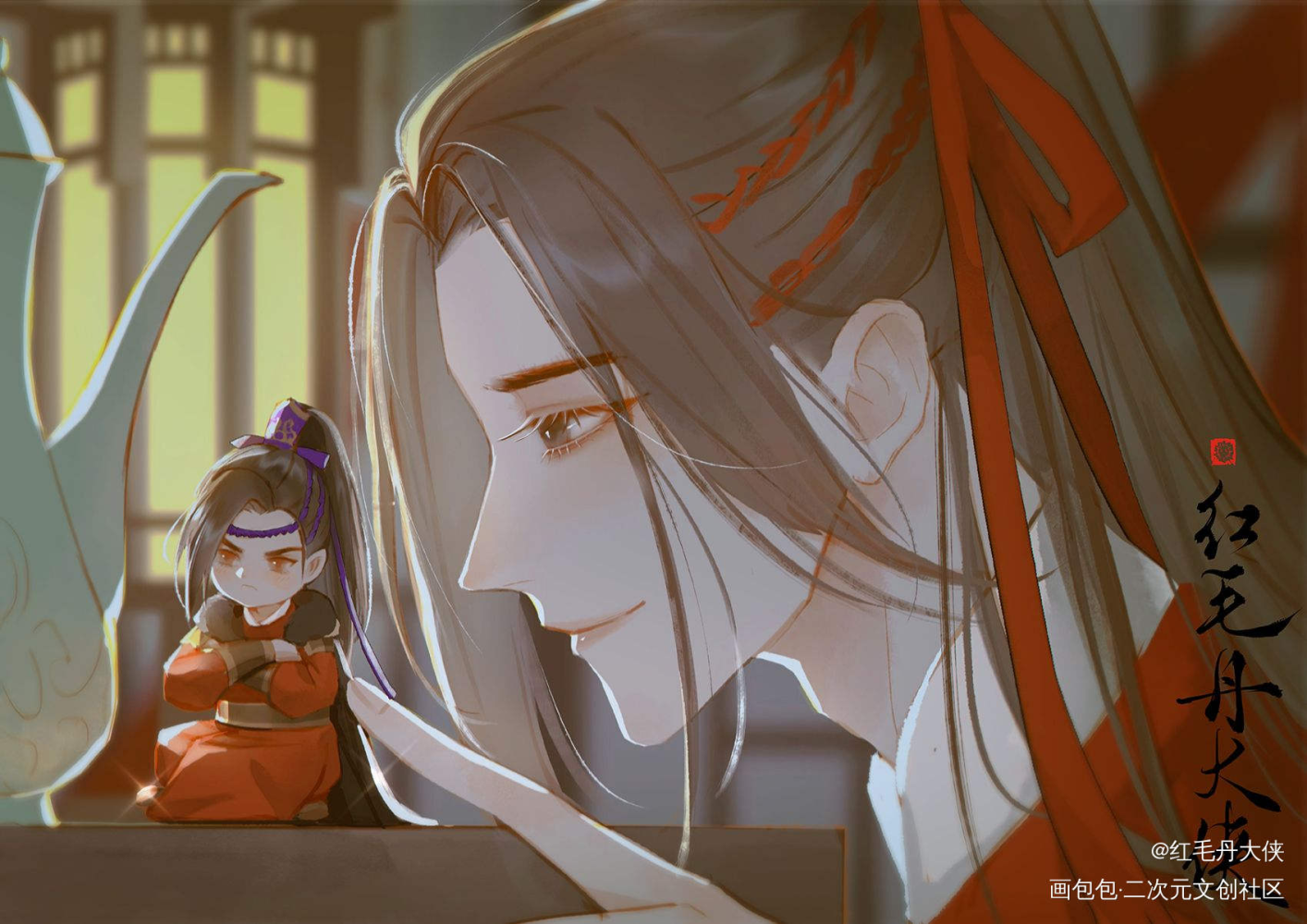 将进酒,策舟_红毛丹大侠的绘画作品_画包包