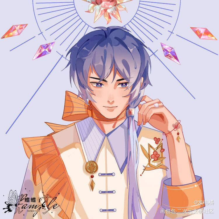 双星paro_王者荣耀东方曜弈星伪厚涂头像绘画作品