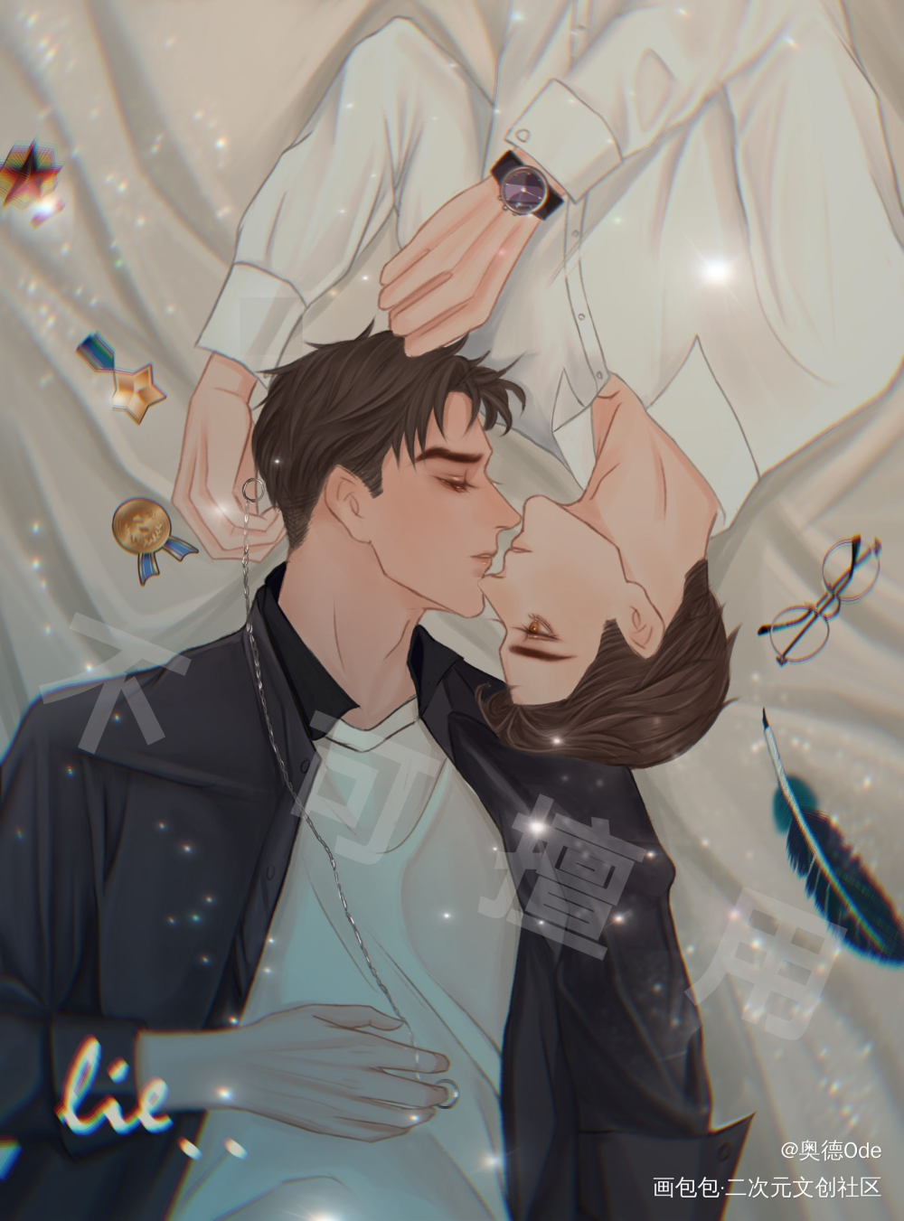 原顾abo同人文《谎言》_针锋对决188男团原顾顾青裴原炀插画同人绘画