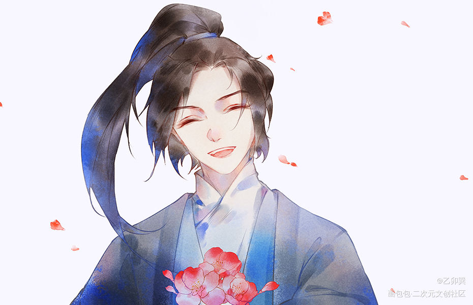 少年狗子~二哈和他的白猫师尊燃晚墨燃平涂头像插画同人少年狗子~08