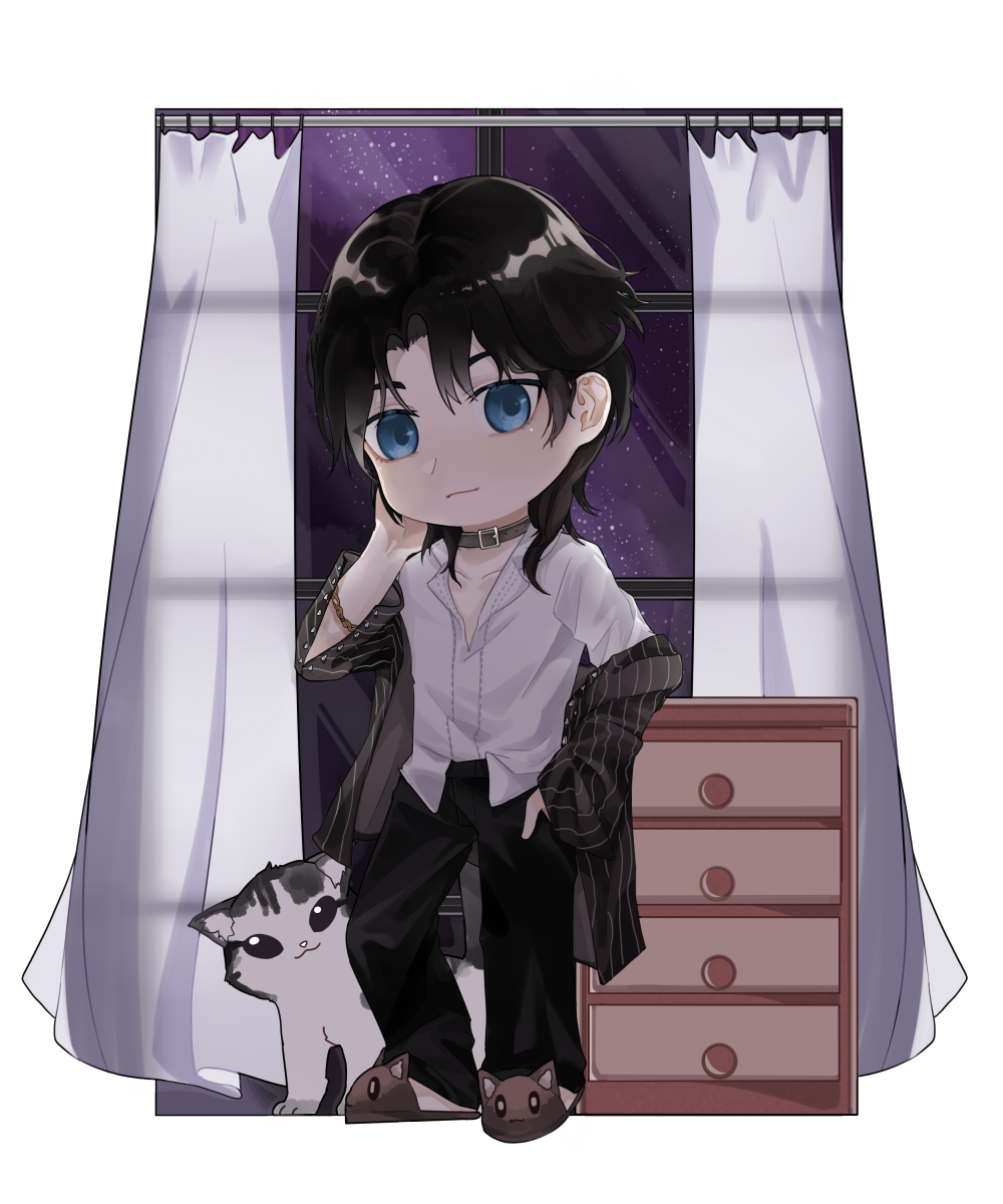 laser一周年自制无料立牌_laser顾子尧林致夏予扬乔殊q版绘画作品