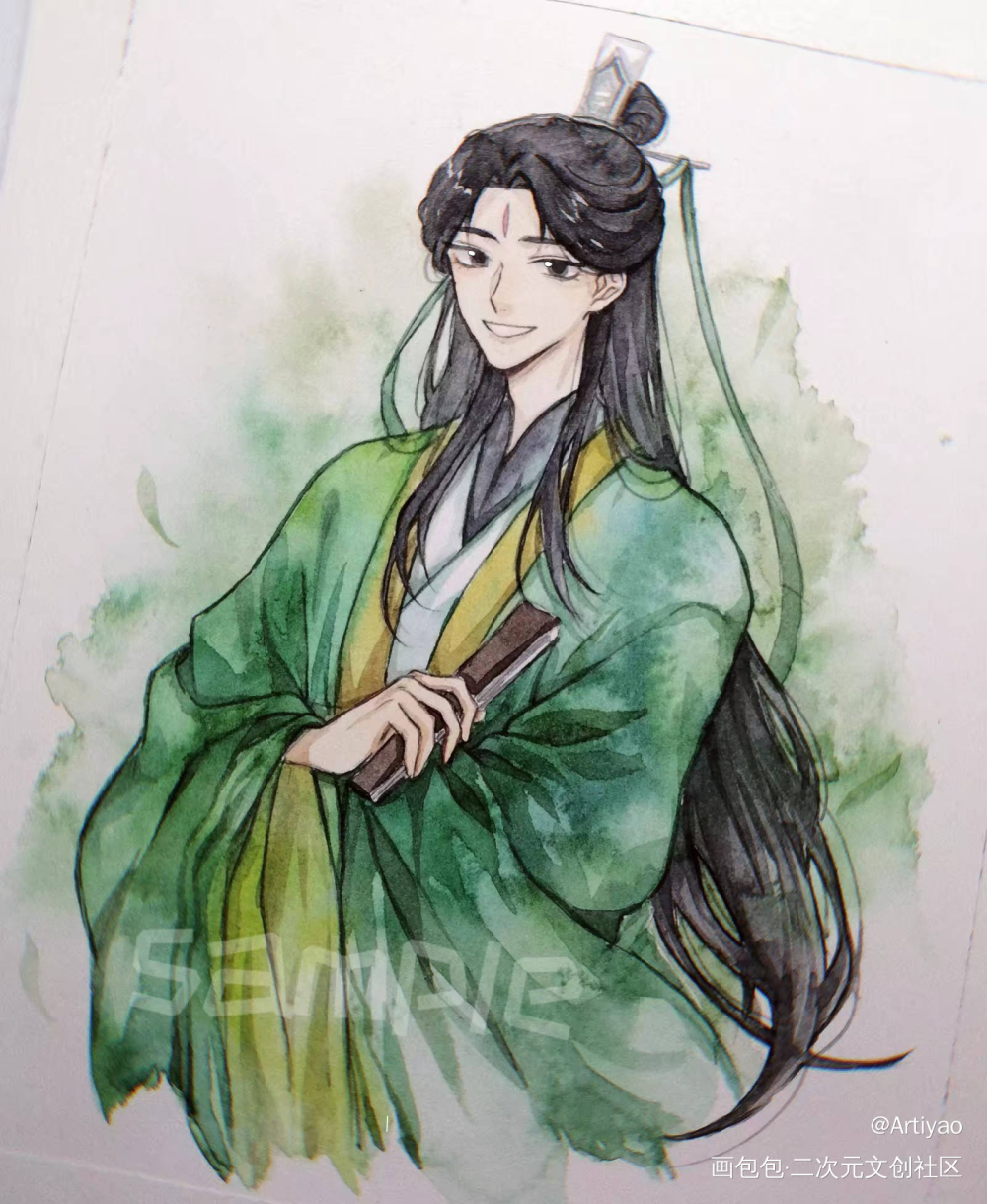 墨香铜臭人渣反派自救系统冰秋沈清秋水彩绘画作品