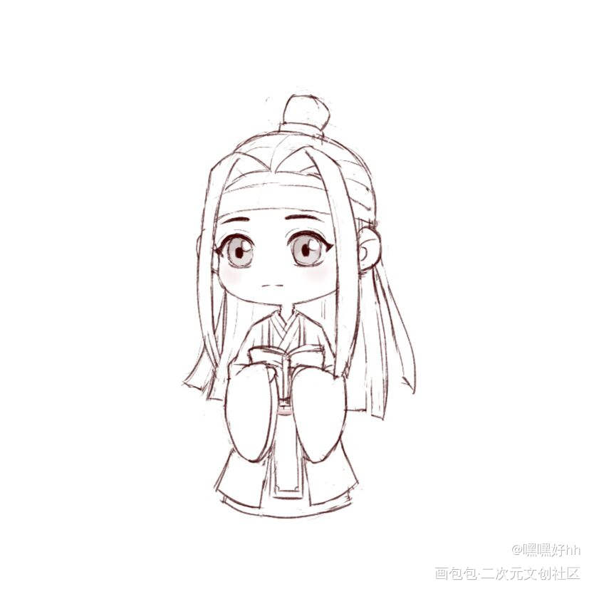 魔道祖师蓝忘机_魔道祖师忘羡蓝忘机绘画作品