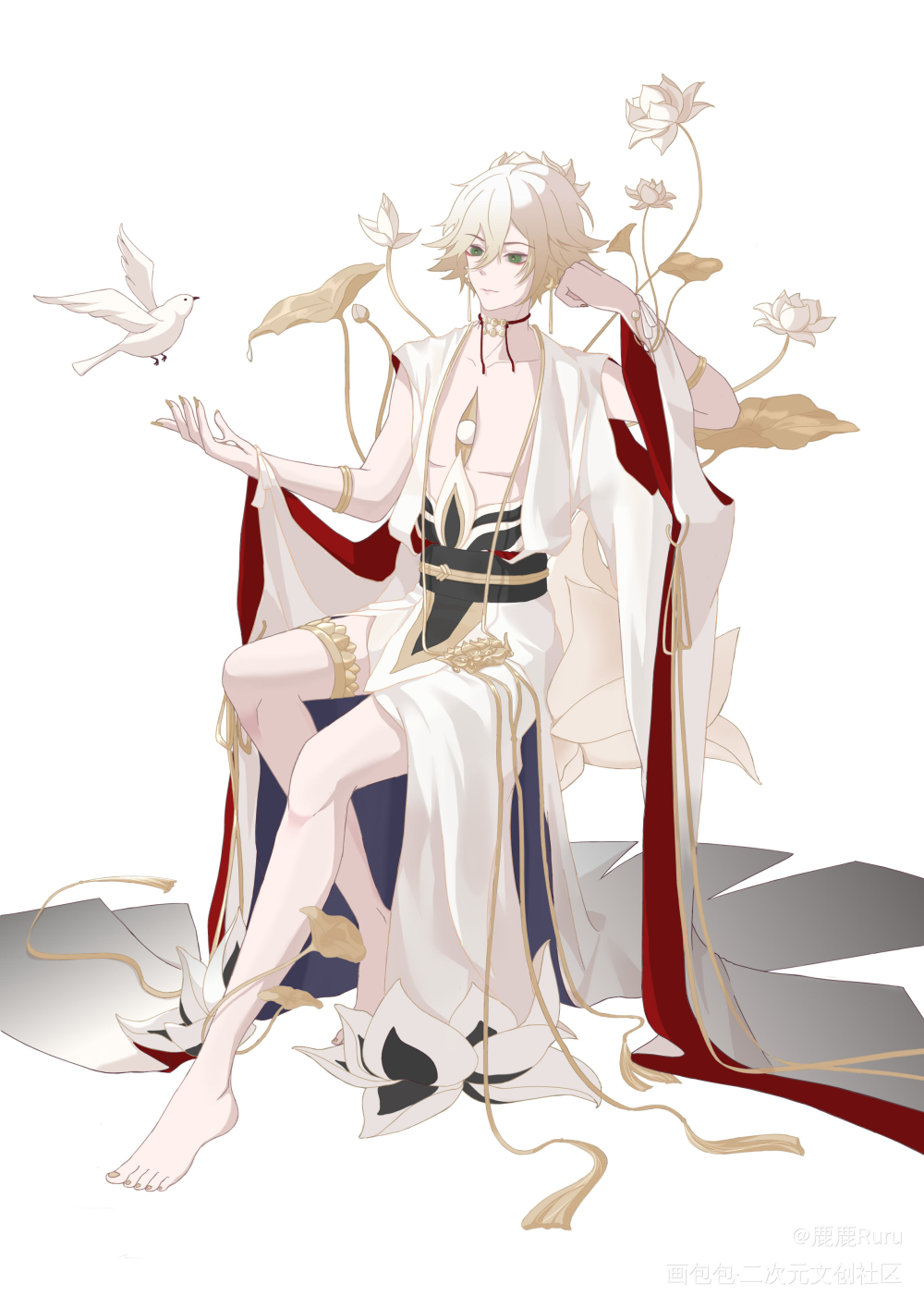 继续堆堆_阴阳师立绘帝释天绘画作品
