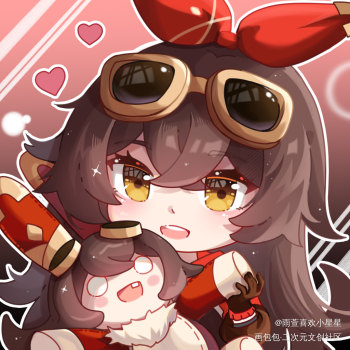 原神q版同人安柏绘画绘画作品
