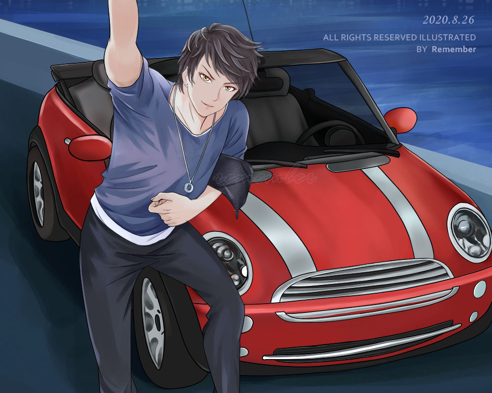 炫酷拽_厚涂平涂日系求点评求配文我要上首推插画绘画原创绘画作品