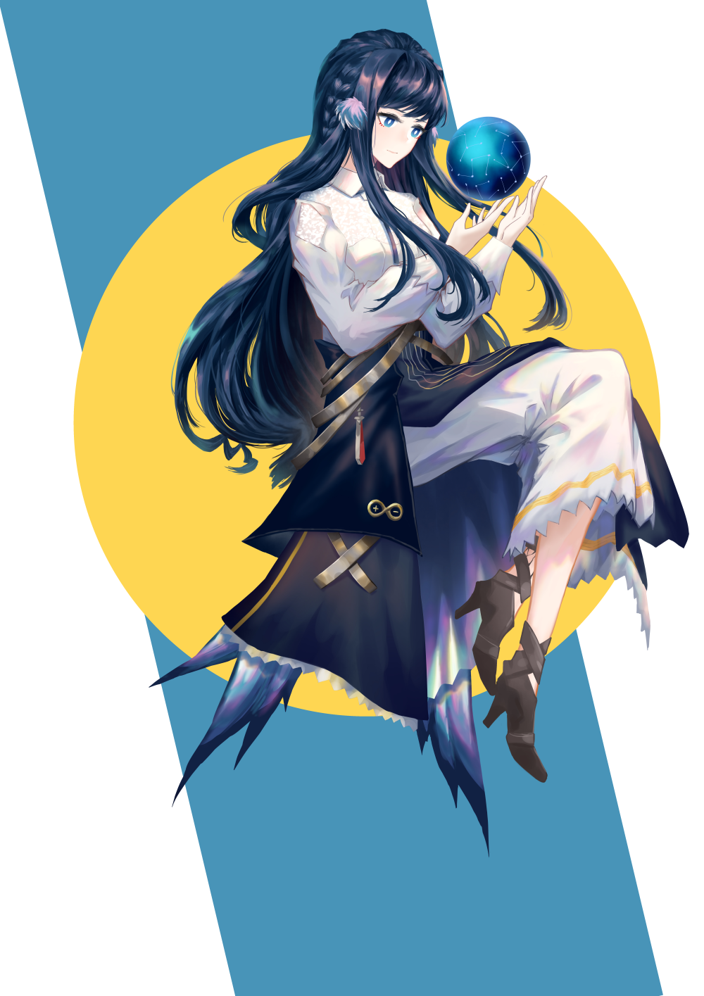 小星极☆ﾐ(o*･ω･)ﾉ_明日方舟星极立绘厚涂日系同人绘画作品