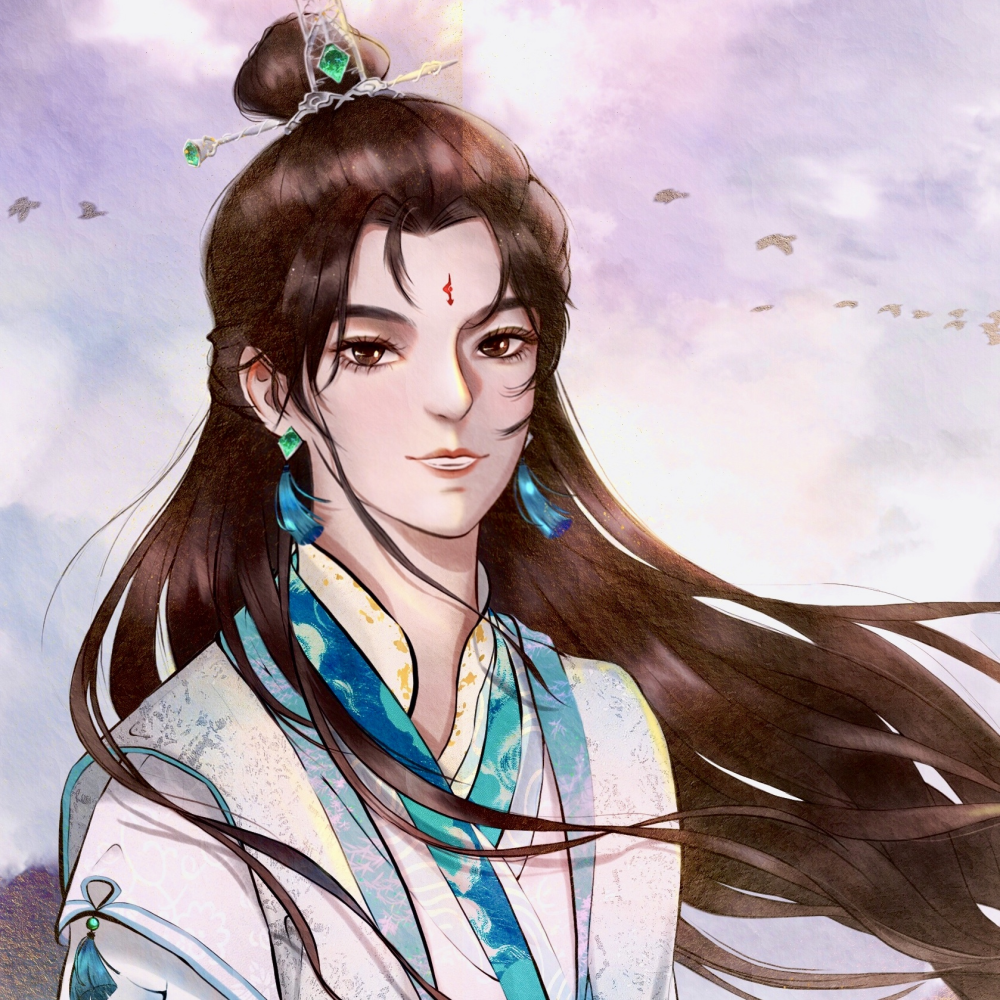 天官赐福 风师青玄_天官赐福双玄师青玄绘画作品