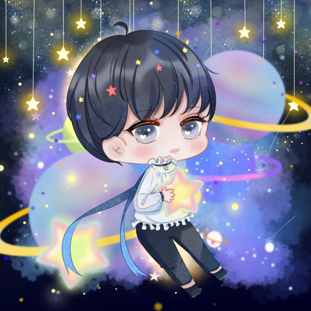 宝贝望仔生日快乐！_某某绘画作品