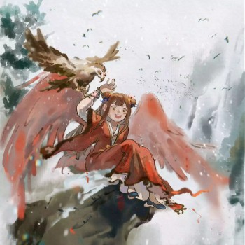 冬至快乐_六爻水坑插画同人priest绘画作品