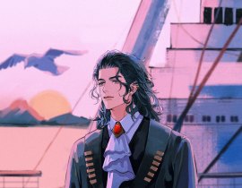 海上游轮_绘画作品