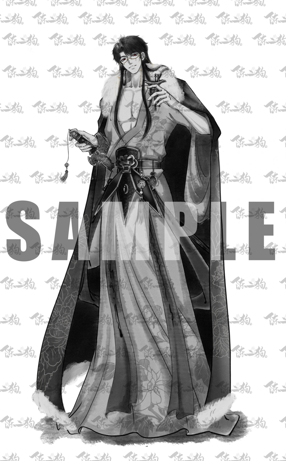 一个古风赵锦辛的约稿_谁把谁当真188男团赵锦辛绘画作品