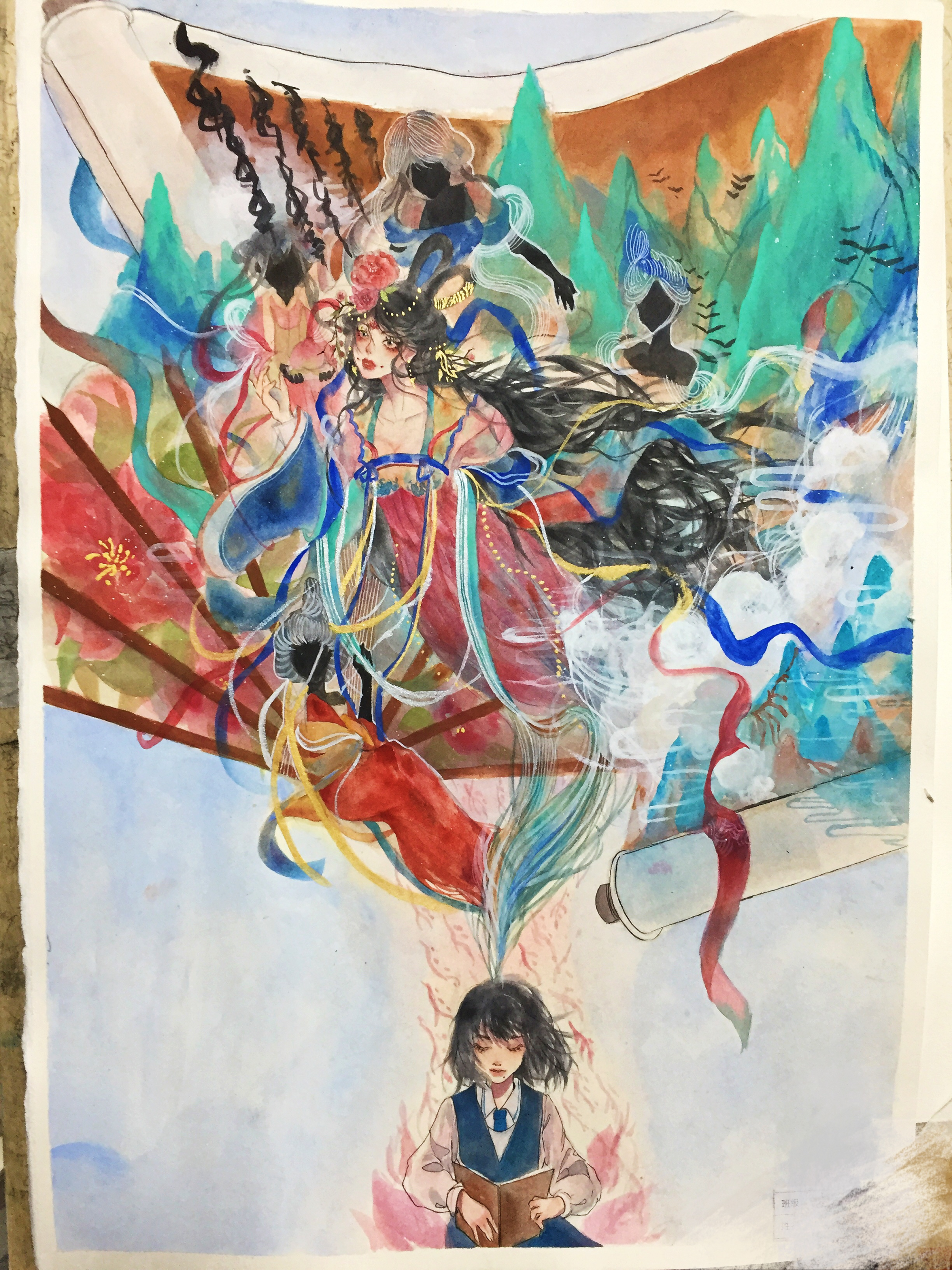 颜如玉_平涂插画原创原创绘画作品
