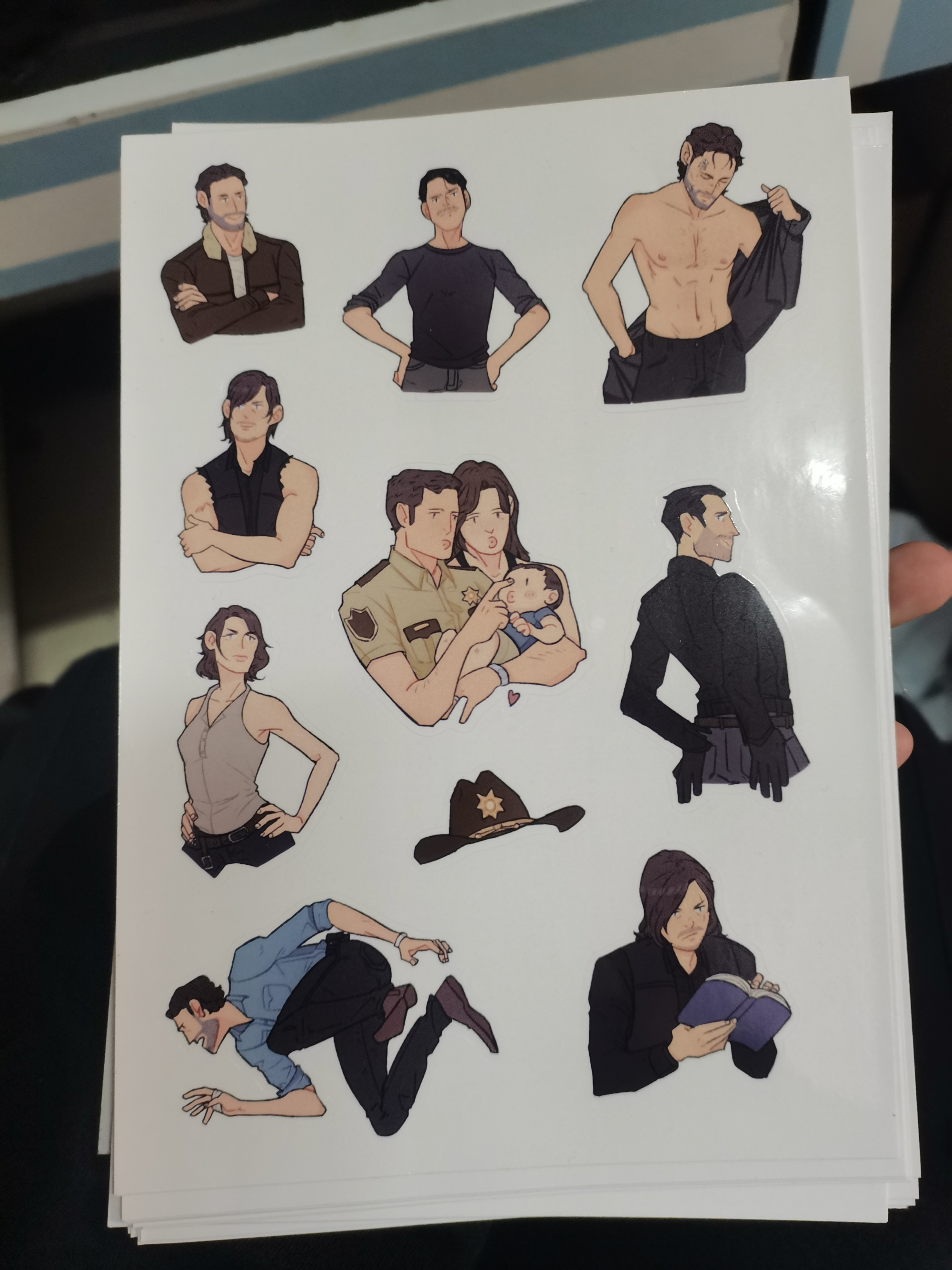 TWD_平涂日系同人周边设计TWD绘画作品