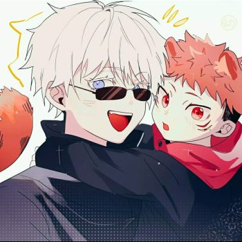 咒术回战五悠绘画作品