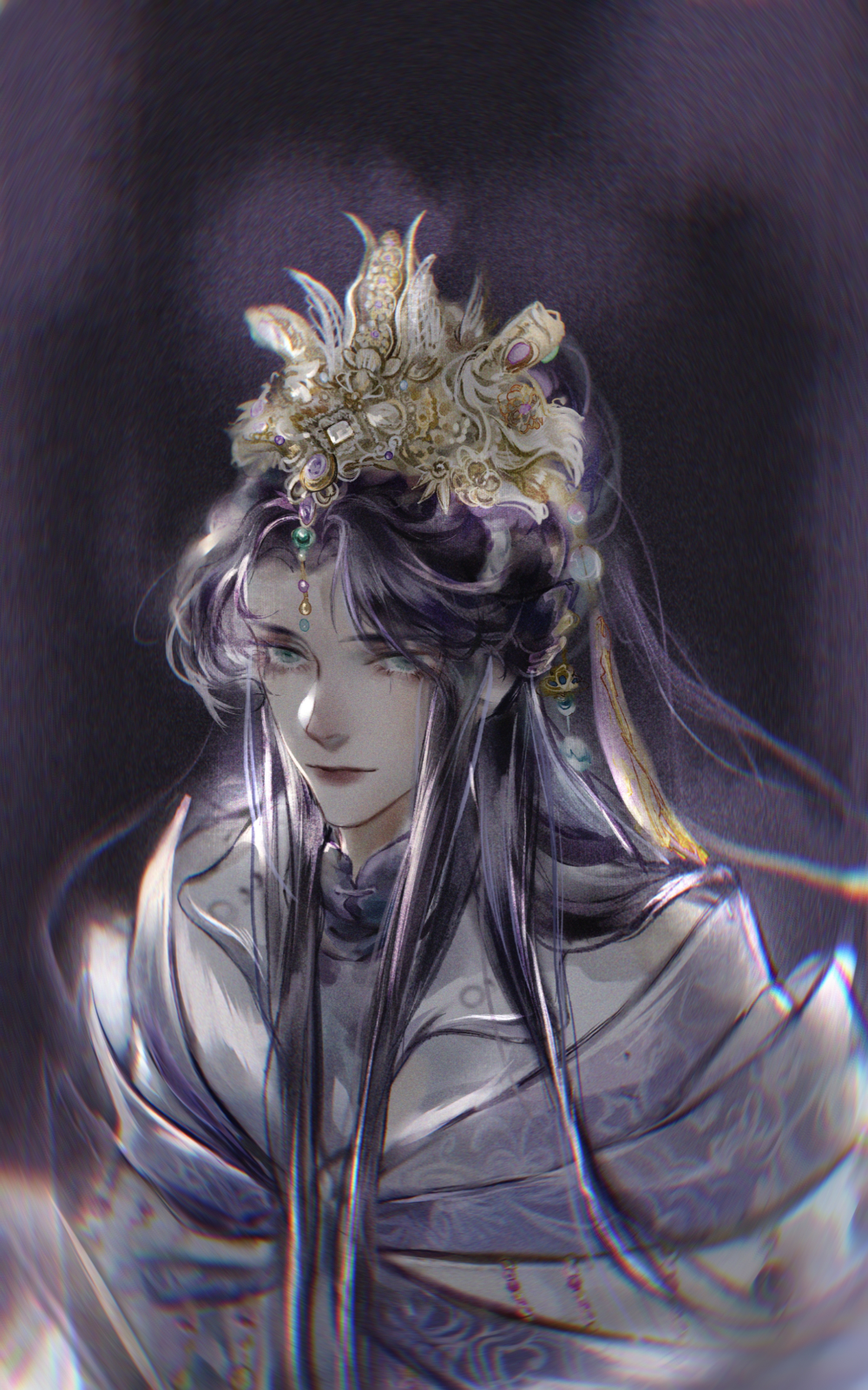 _金光布袋戏古风寄鲲鹏摸鱼板绘绘画作品