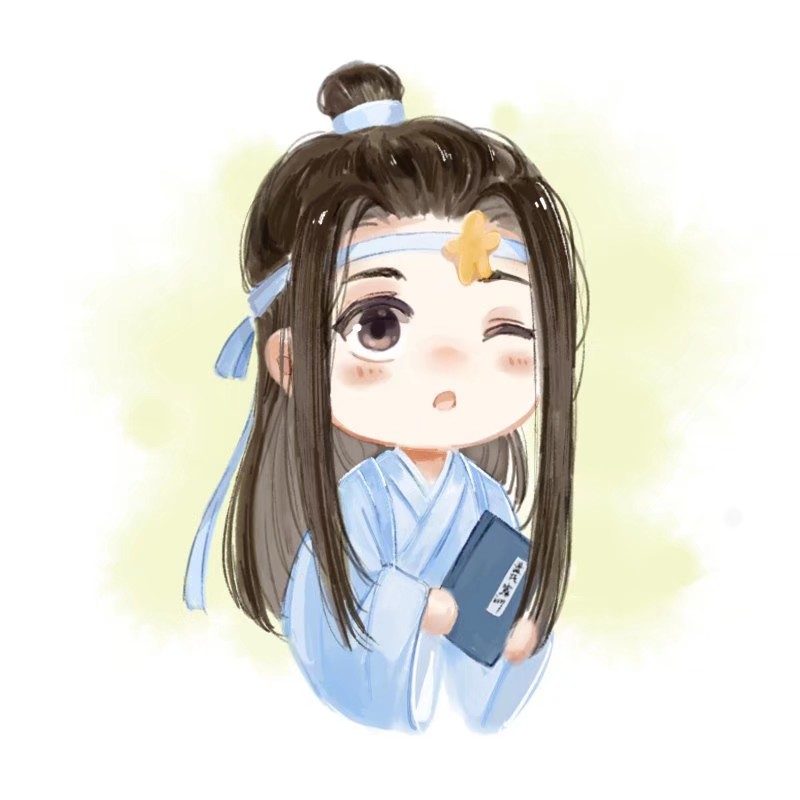 魔道祖师同人_魔道祖师魏无羡蓝忘机头像绘画作品