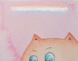 小猫要吃鱼啦！_绘画作品