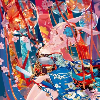 一起看樱花吧_崩坏3八重樱绘画作品