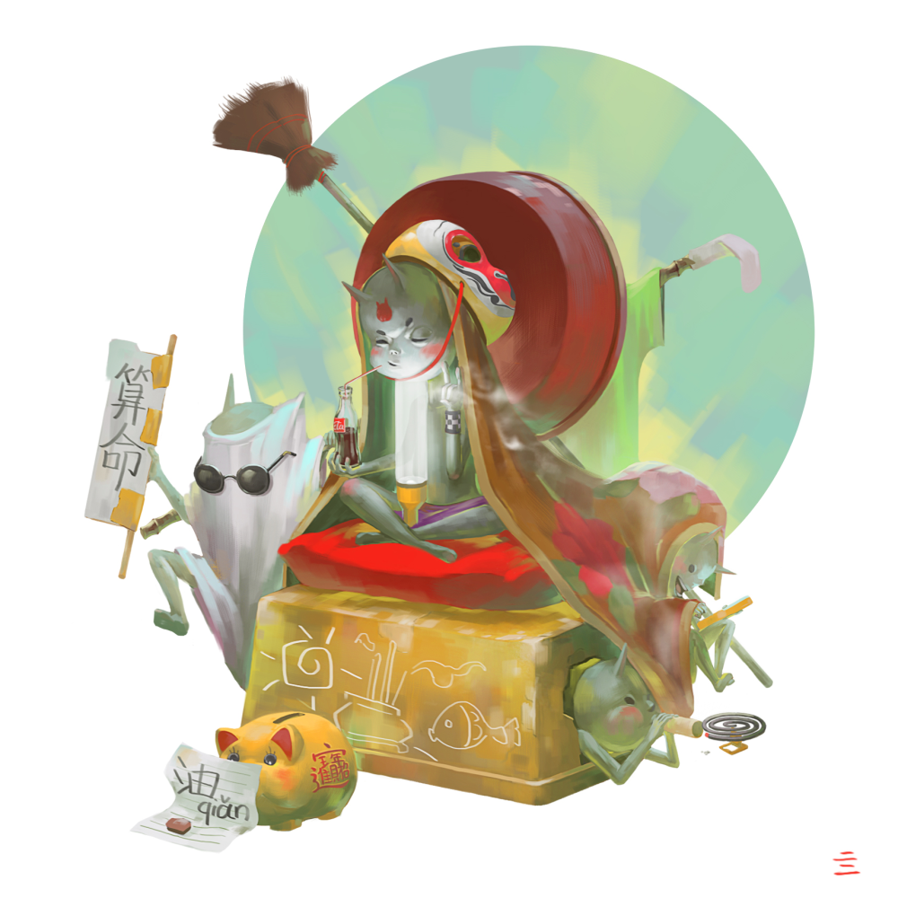 童心佛_-绘画作品