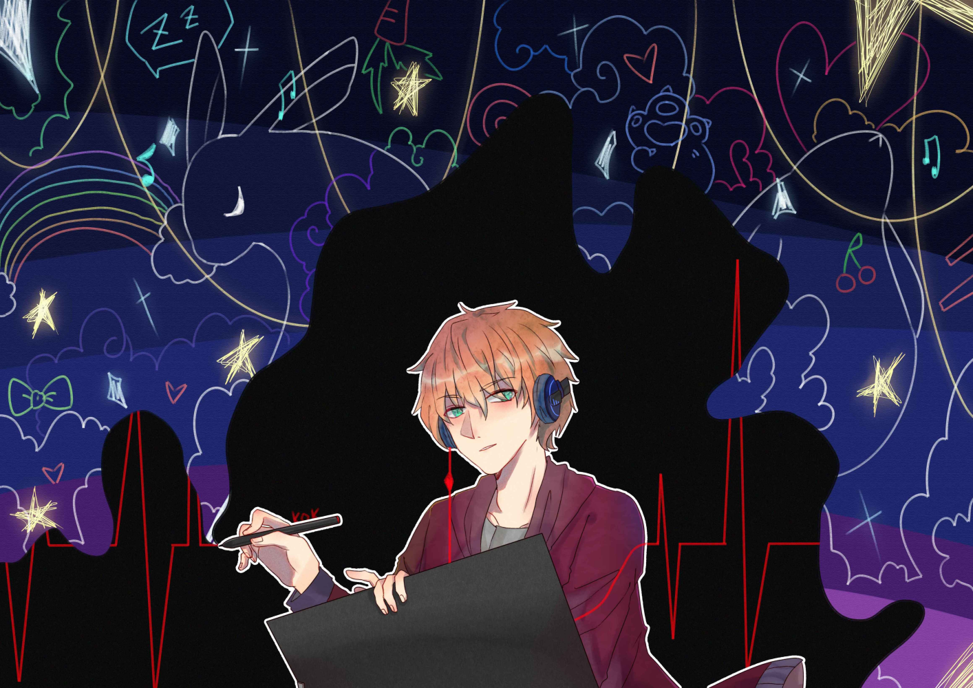 跳动灵感_自设原创绘画作品