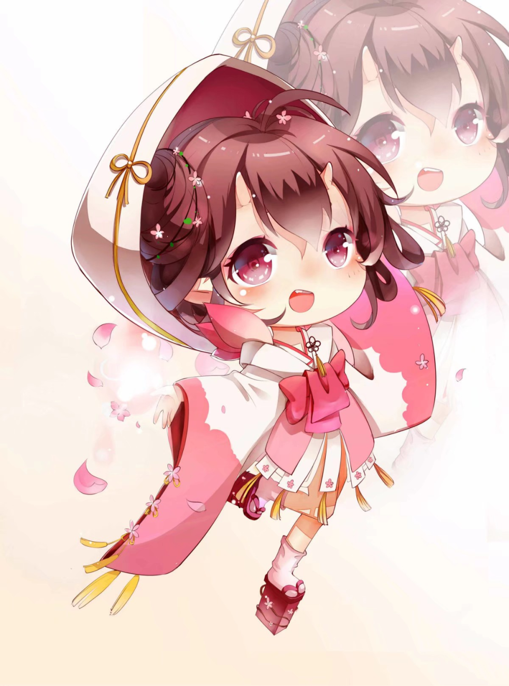 阴阳师同人_一目连Q版头像阴阳师手游绘画作品