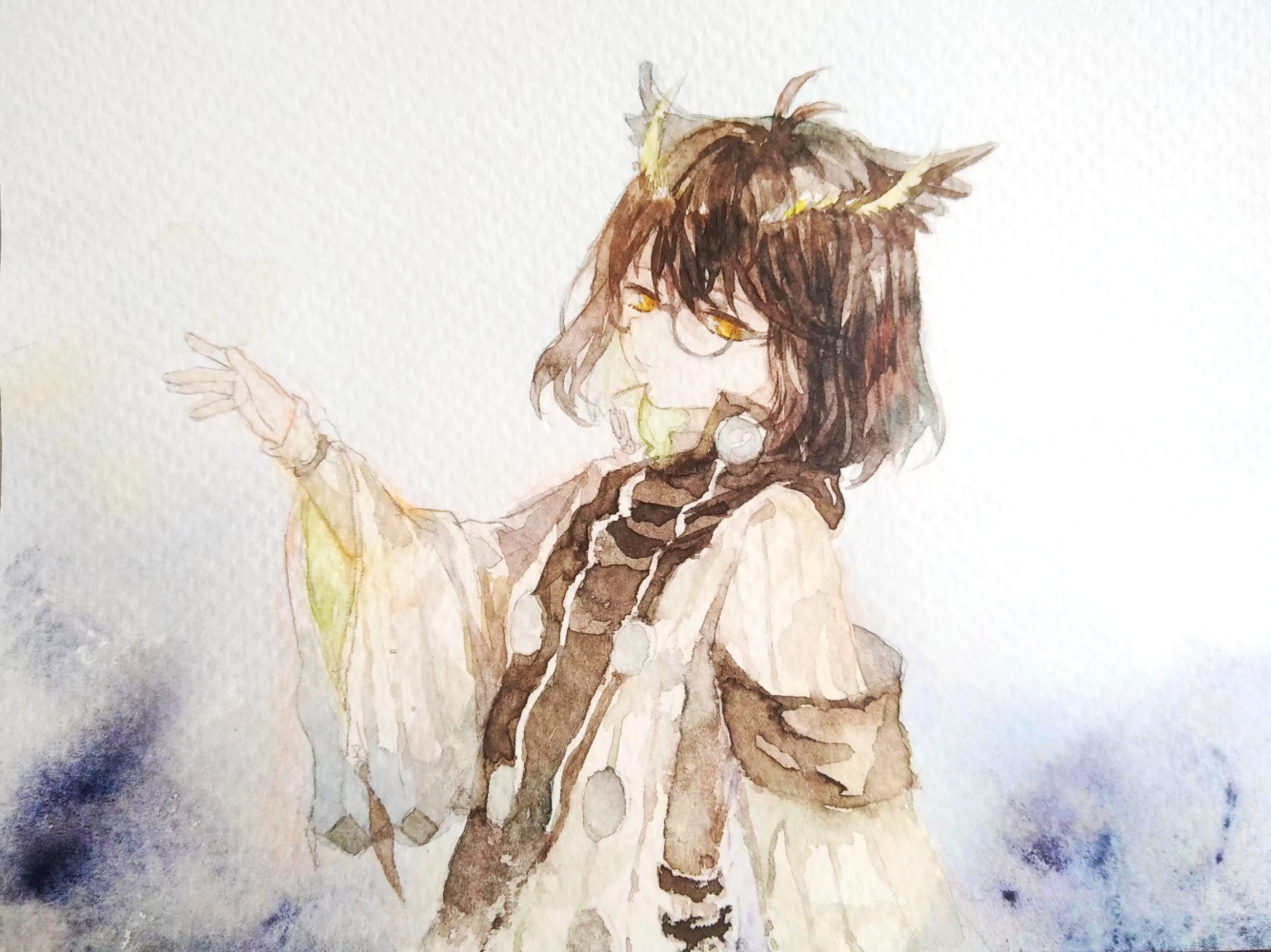 Silence_明日方舟赫默绘画作品