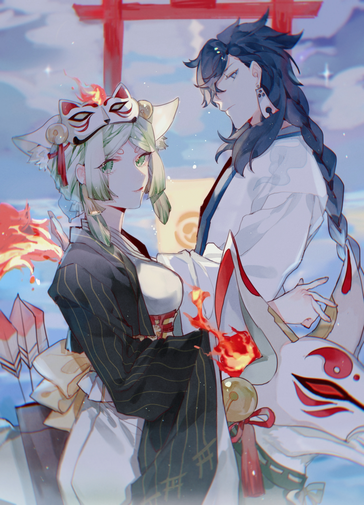 【阴阳师】荒御♡_阴阳师荒御荒御馔津绘画作品