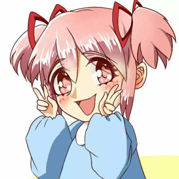 鹿目圆香(幼女)_魔法少女小圆鹿目圆香头像绘画作品