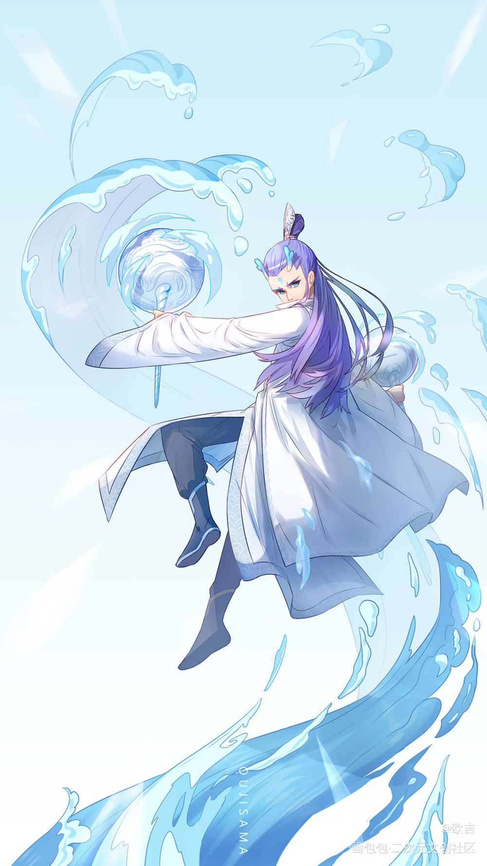 藕饼组合_哪吒之魔童降世敖丙哪吒绘画作品