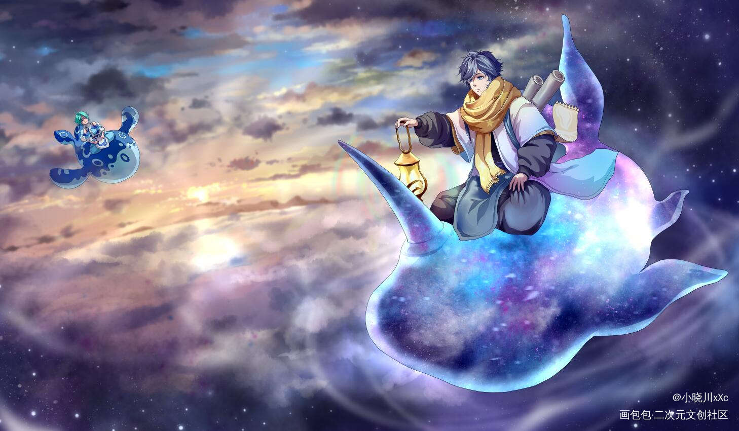 【王者/同人】庄周_王者荣耀庄周头像绘画作品