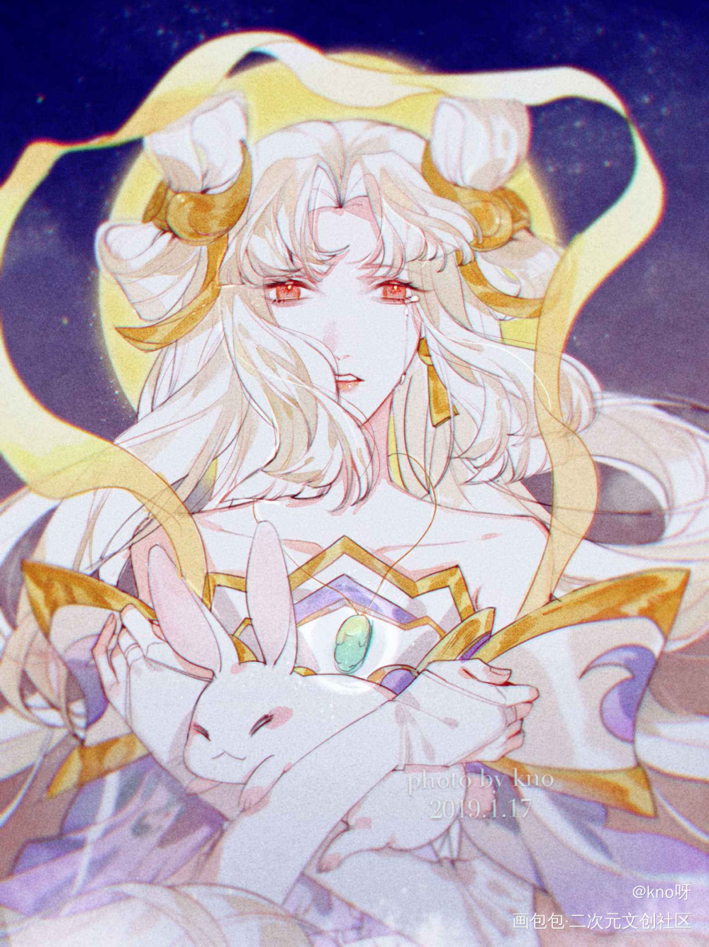 【王者荣耀】摸个嫦娥妹妹！_王者荣耀嫦娥绘画作品