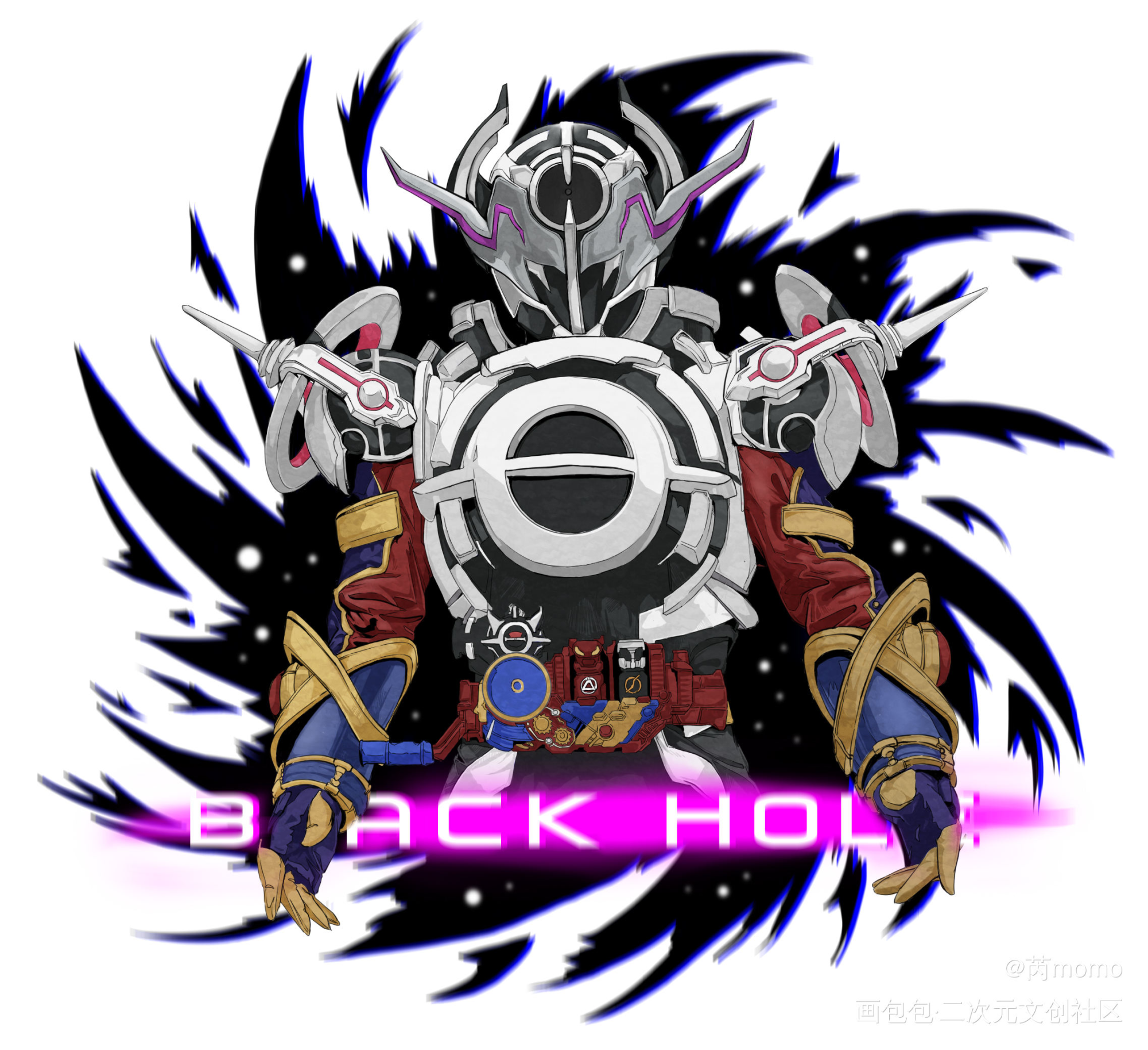 假面骑士E总黑洞同人_假面骑士假面骑士EVOL假面骑士创骑绘画作品