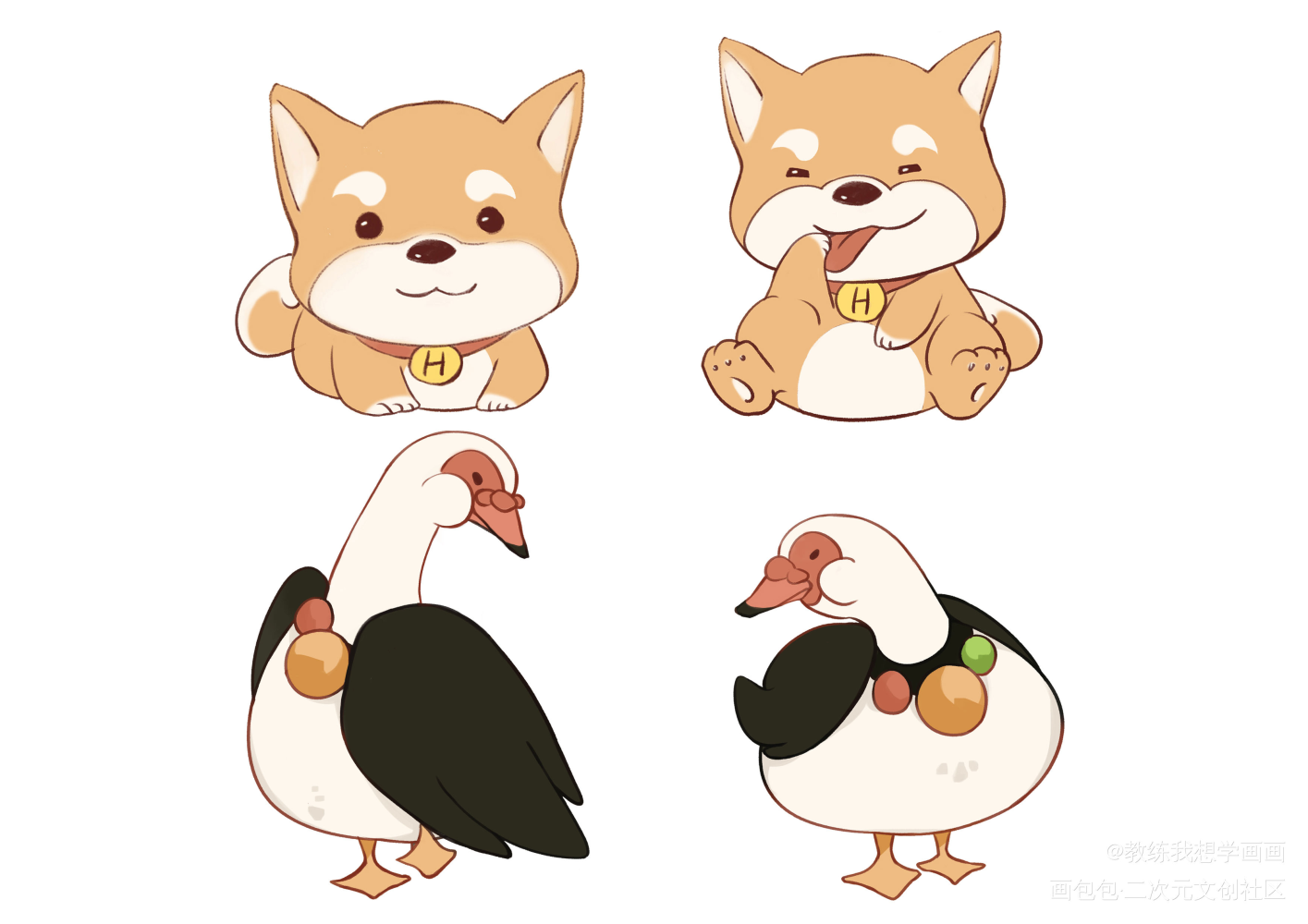 向往的生活_彩灯小H向往的生活绘画作品