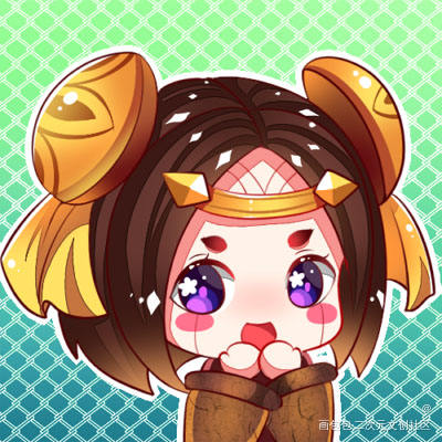 王者荣耀_王者荣耀Q版星星眼包子头萝莉绘画作品