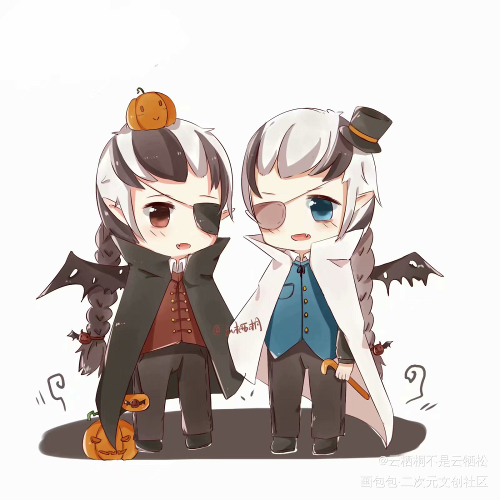 黑白无常_第五人格绘画作品