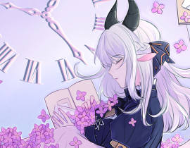 是女儿的明信片_绘画作品
