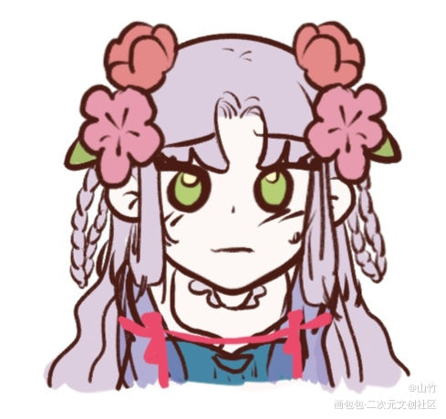 害羞！_没想好名字表情包原创绘画作品