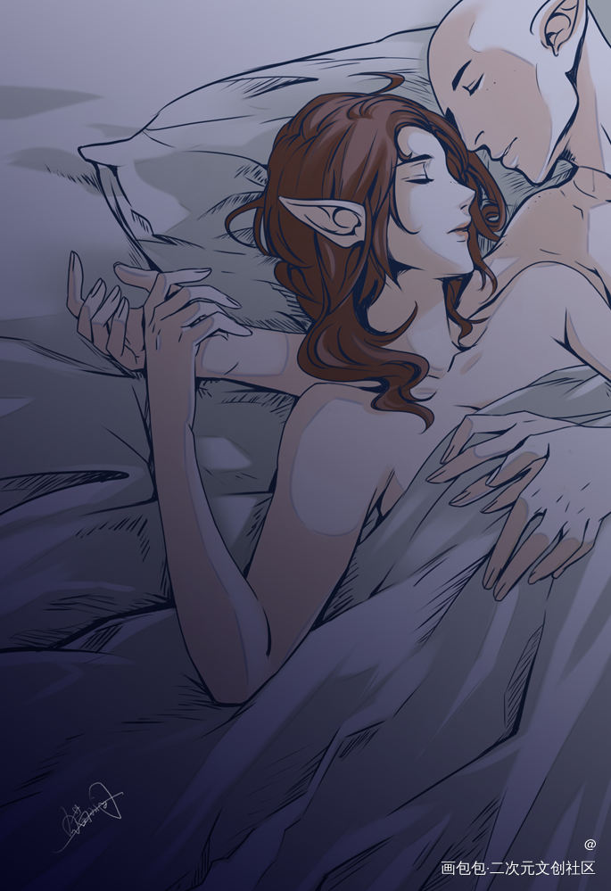 solavellan3同人_龙腾世纪索拉斯拉维兰平涂solavellan头像龙腾世纪3审判绘画作品