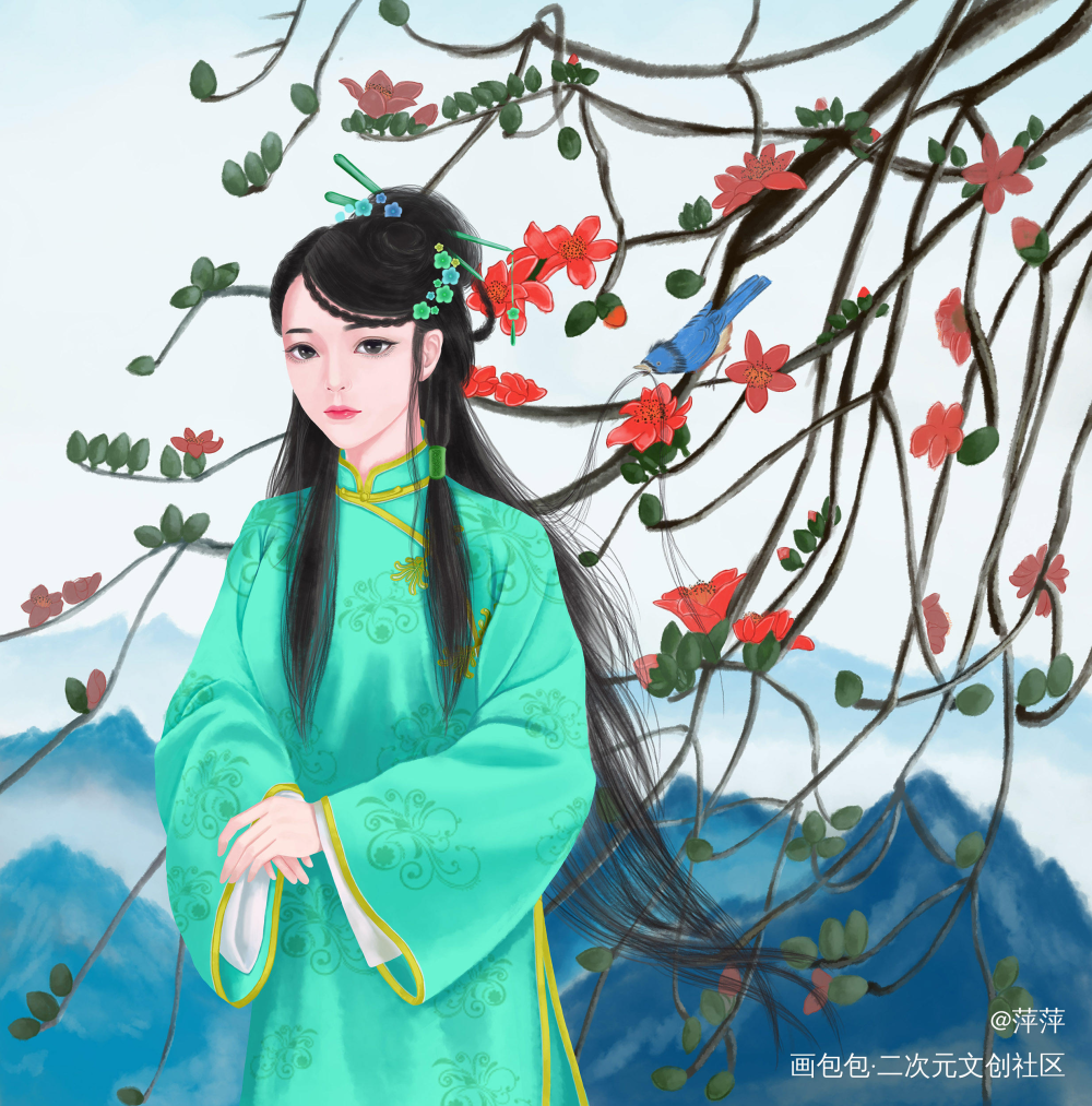 平安夜快乐呀！！！！_古风写实言情插画原创绘画作品