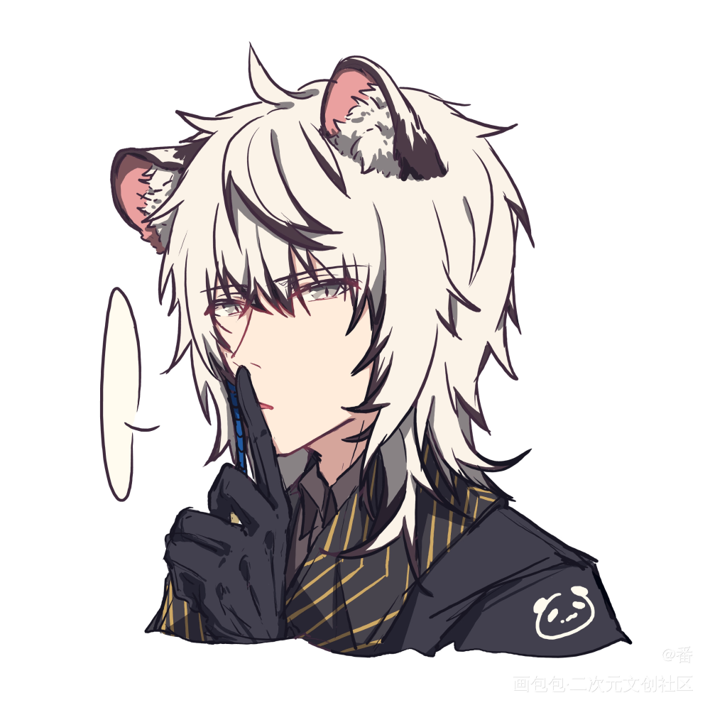 明日方舟——表情包_明日方舟霜星阿米娅初雪银灰平涂日系头像插画表情包周边设计绘画作品