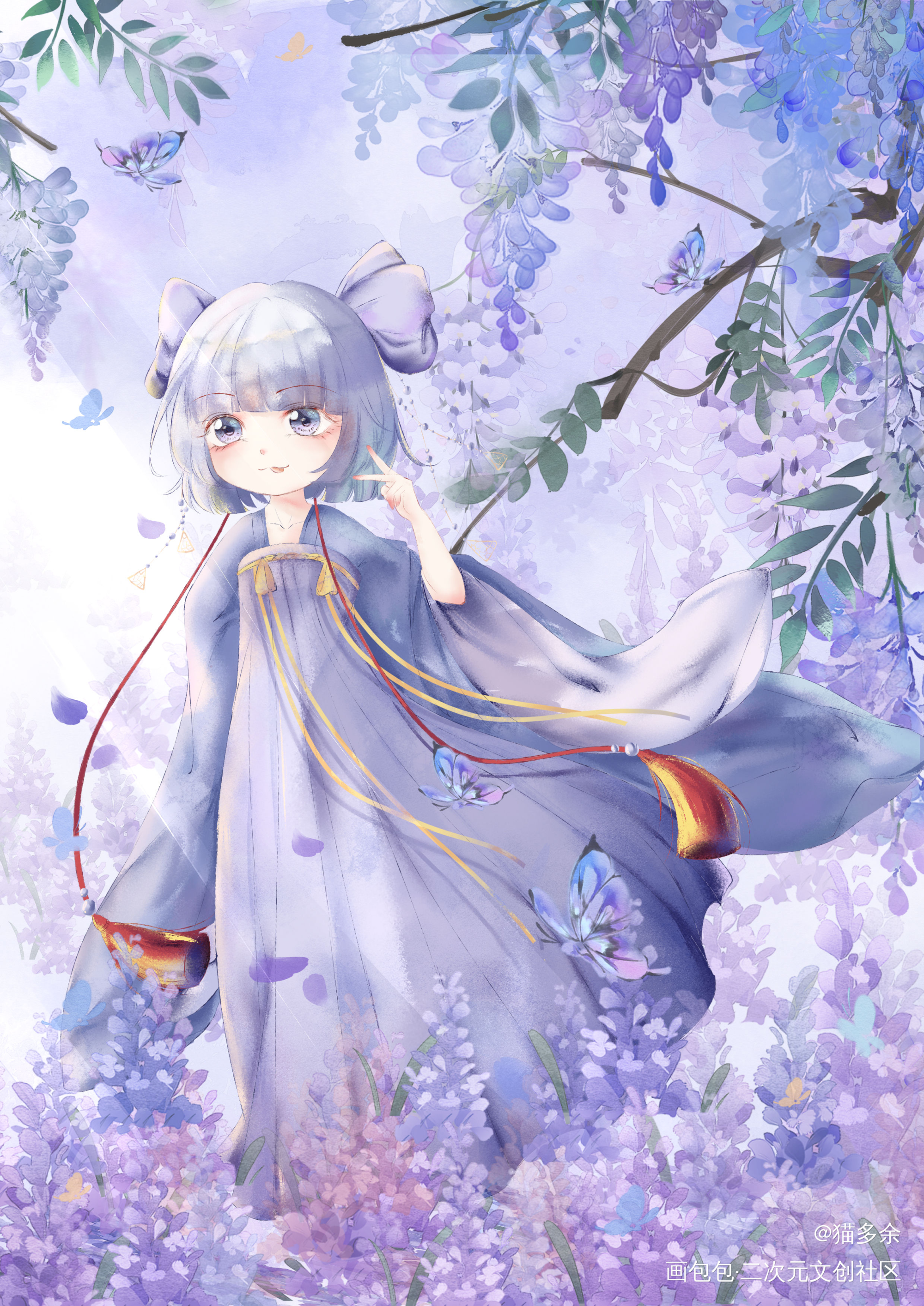 在那个美好的季节_日系Q版原创绘画作品