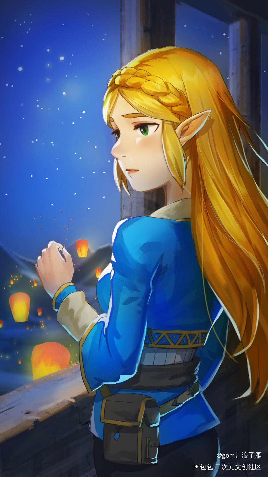 塞尔达_塞尔达塞尔达日系绘画作品