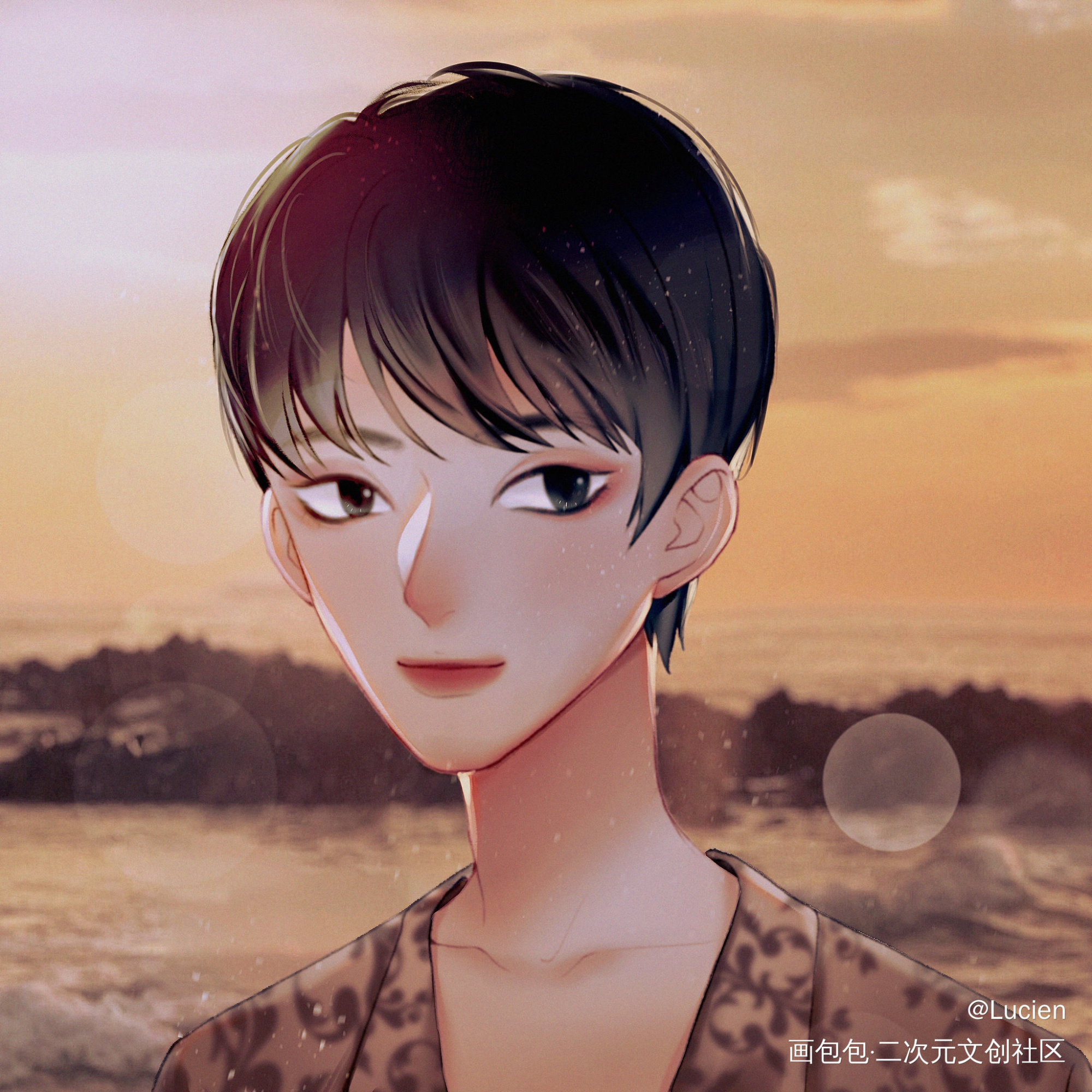 少年2_日系头像头像马嘉祺绘画作品