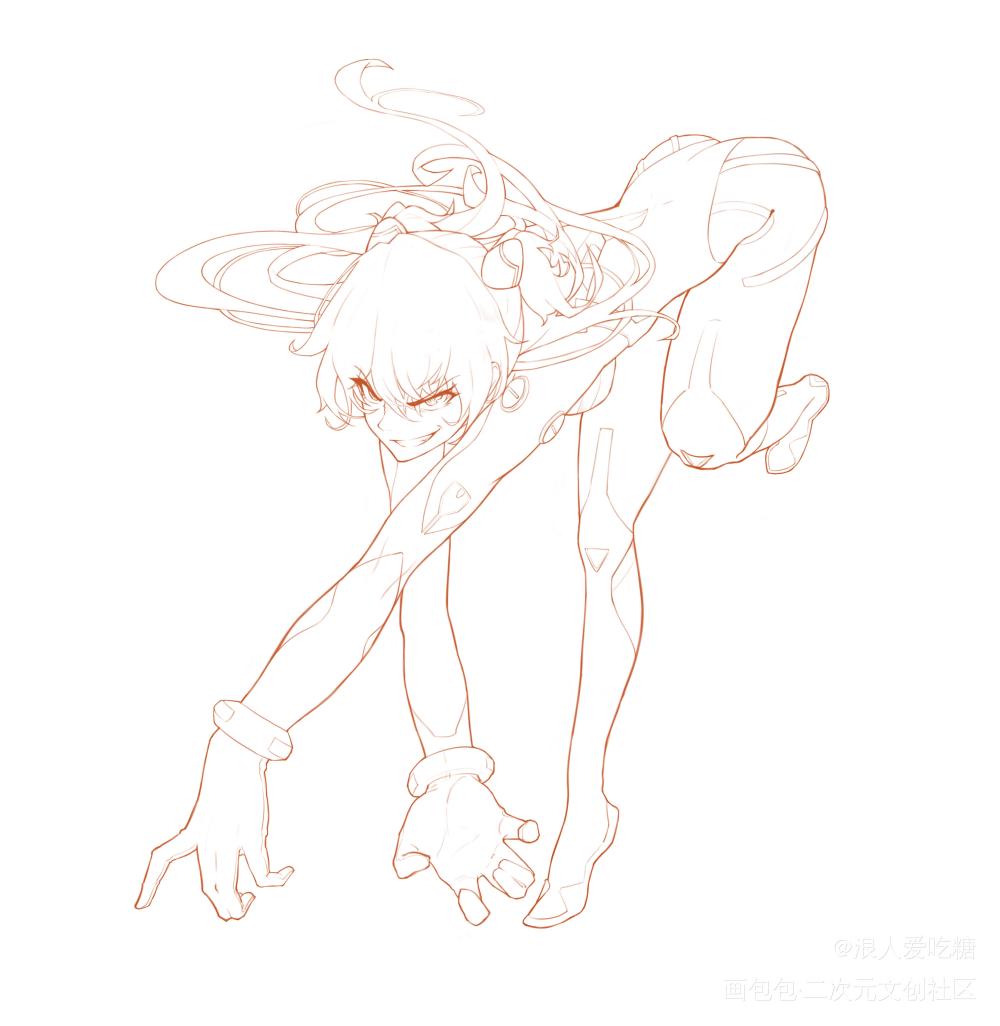 摸鱼香香_EVA明日香日系绘画作品