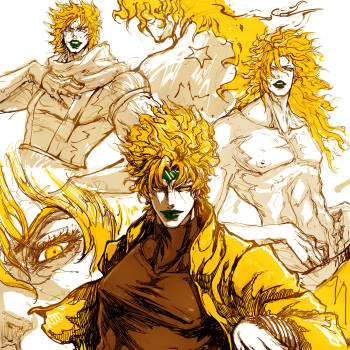 dio_jojo的奇妙冒險dio草稿我要上首推頭像插畫繪畫作品