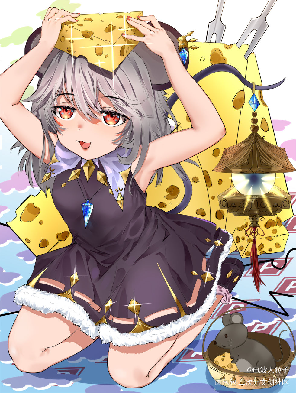 娜兹玲_东方project娜兹玲日系头像插画绘画作品