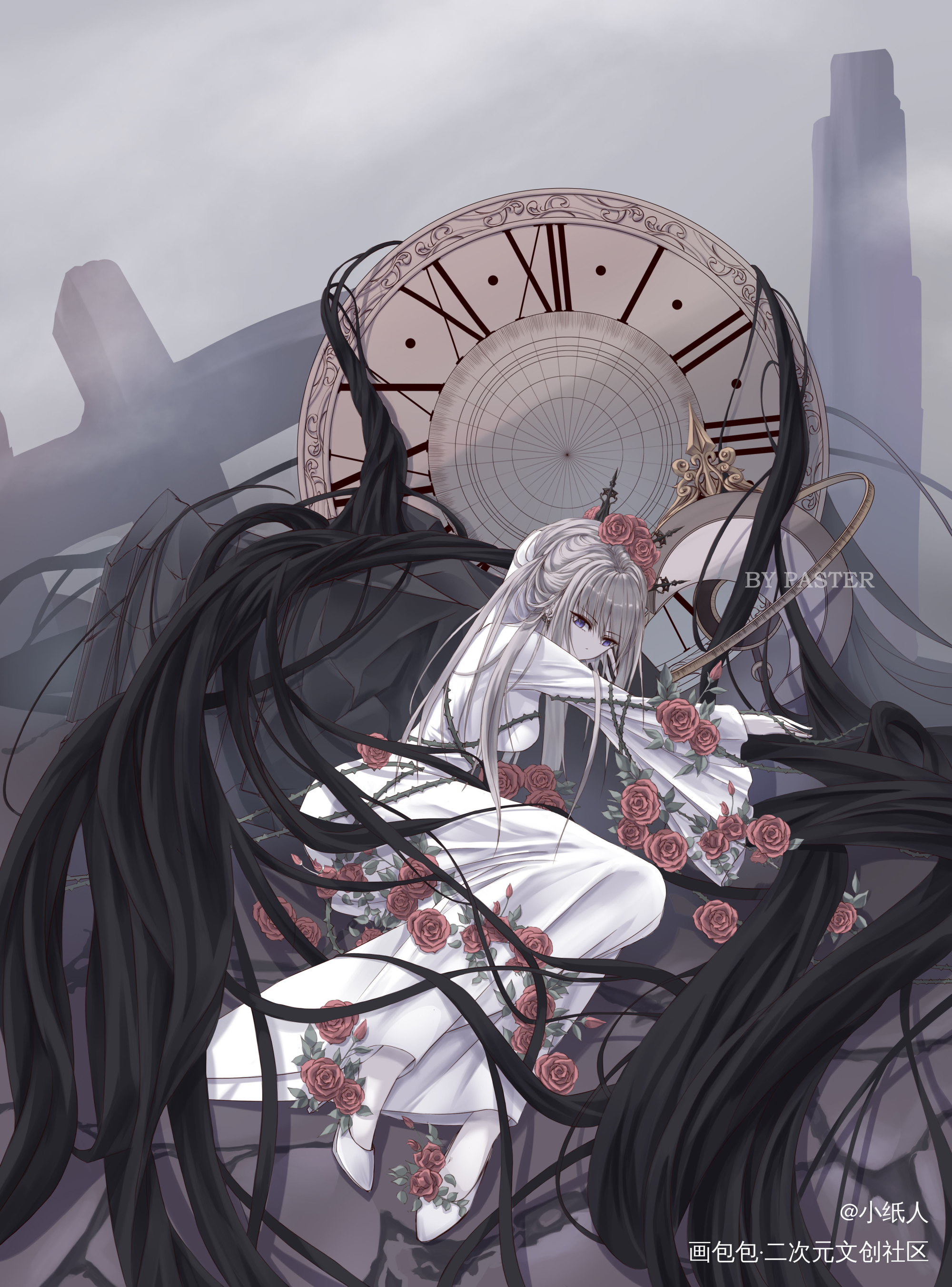 永远的新娘_平涂我要上首推插画插画原创绘画作品