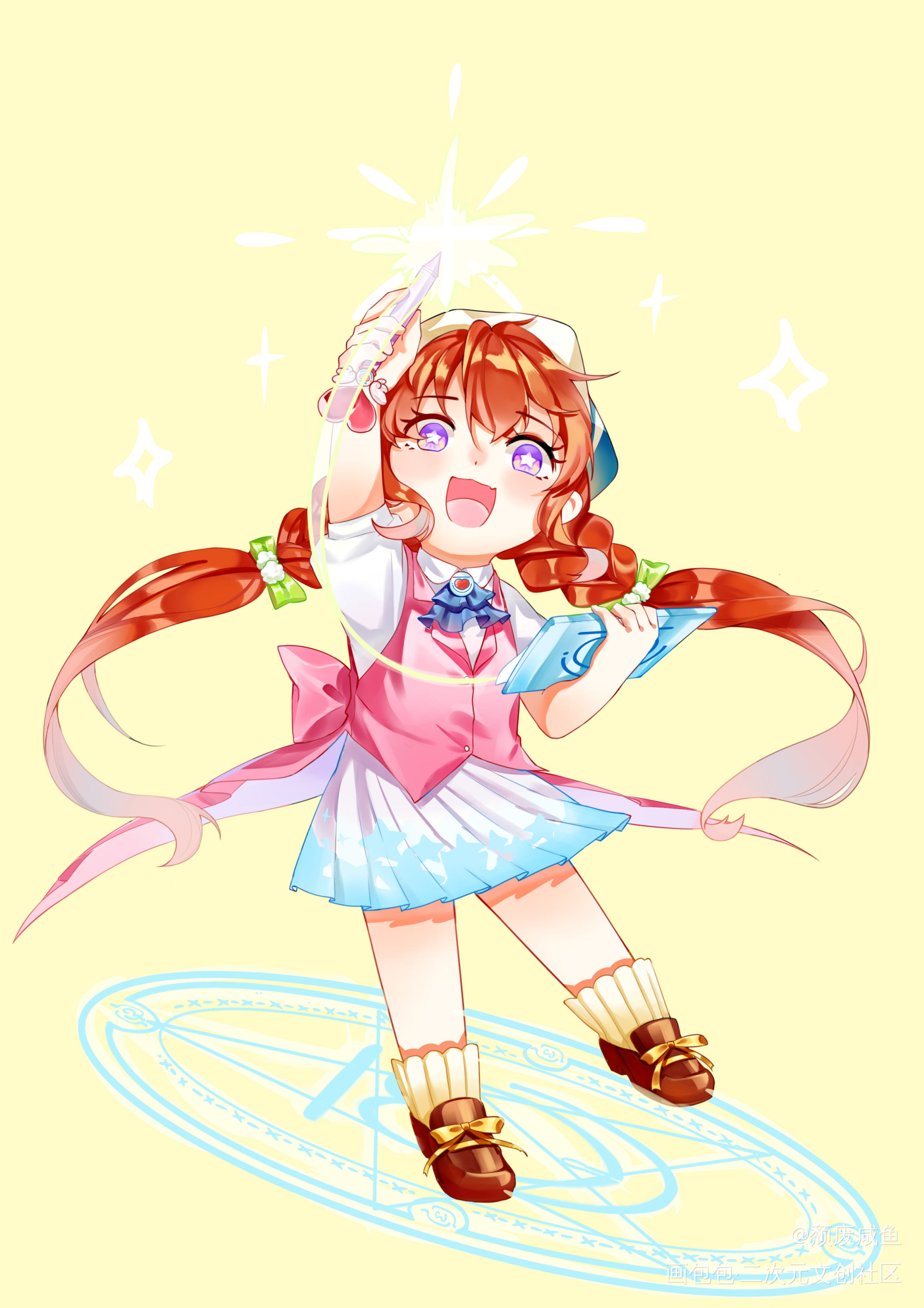 魔法少女包包酱！_画包包包包Q版人设绘画作品